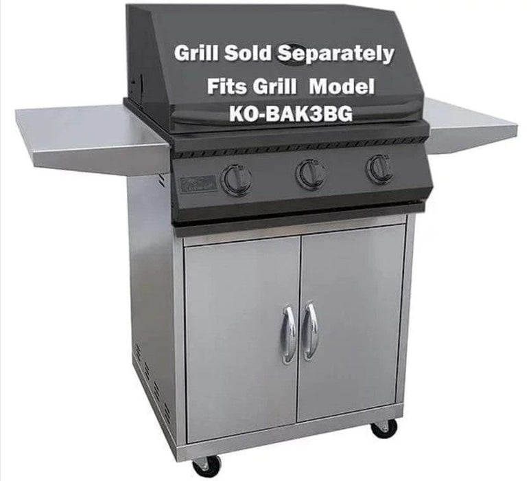 Kokomo Grills 3/4/5 Burner Stainless Steel Grill Cart - Stone and Heat