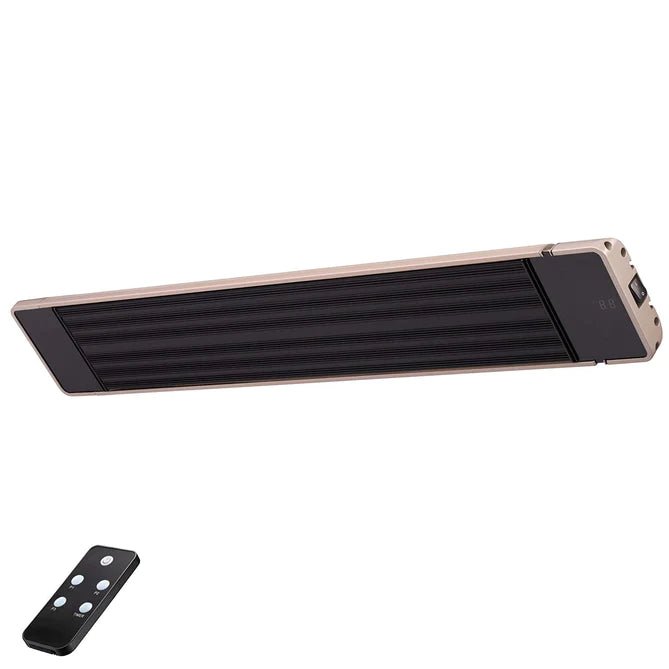 RADtec 72" Weather Resistant Zero Light Patio Heater (3300W/220V) - X33-IR-RAD-HET - Black - 2 Year Warranty - Stone and Heat