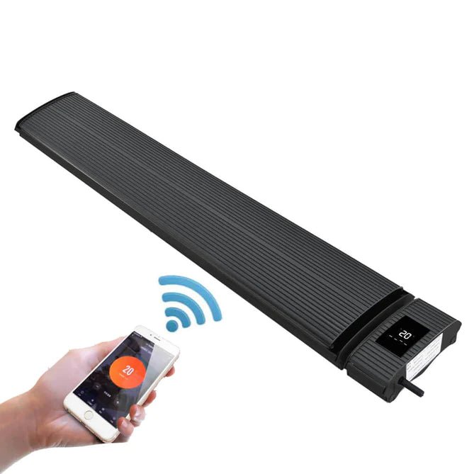 RADtec 83.5" WiFi Smart Controlled Zero Light Patio Heater - 3200W 220V - 32R-WF-SMR-CNT - Stone and Heat