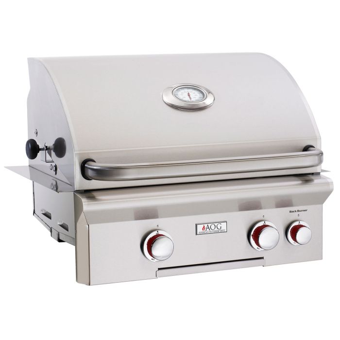 American Outdoor Grill T-Series 24 Inch Built-In Gas Grill - Stone and Heat