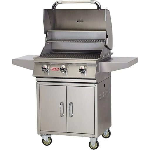 Bull 24" 3-Burner Steer Premium Gas Grill Complete Cart - 69101/2 - Stone and Heat