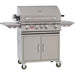 Bull 30" 4-Burner Angus Gas Grill Complete Cart with Rear Infrared Burner - 44000/1 - Stone and Heat