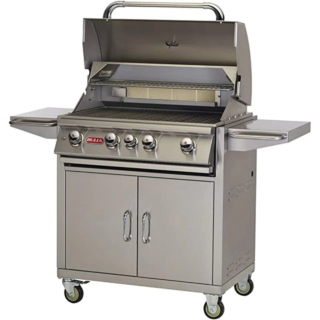 Undskyld mig Identificere Thrust Bull 30-Inch 4-Burner Angus Gas Grill Complete Cart with Rear Infrared —  Stone and Heat