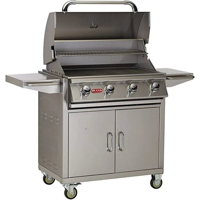 Bull 30" 4-Burner Outlaw Gas Grill Complete Cart - 26001 - Stone and Heat