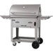 Bull 30" Stainless Steel Bison Charcoal Grill Complete Cart - 88000 - Stone and Heat