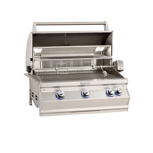 Fire Magic 30" 3-Burner Aurora A540i Built-In Gas Grill w/ Analog Thermometer - A540i-8LAN/8LAP - Stone and Heat