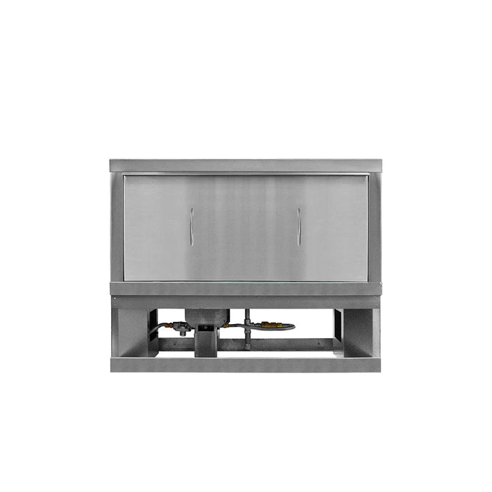 RCS Cedar Creek - 36" Stainless Steel Weather Cover - Stone and Heat