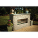 RCS Cedar Creek 72" Outdoor Gas Fireplace (RFP72LECONLED) - Stone and Heat