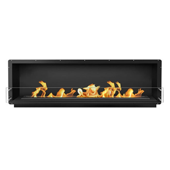 THE BIO FLAME 84-INCH SMART FIREBOX SS - BUILT-IN ETHANOL FIREPLACE (BF-FB-SS-84-SS-RCSB60 / BK-RCSB60) - Stone and Heat